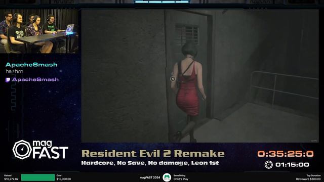 Resident Evil 2 Remake - Leon 1st A - Hardcore No Save No Damage - MAGfest 2024 смотреть онлайн
