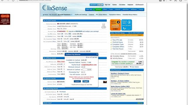 How to Cashout from Clixsense -Jak wypłacić pieniądze z Clixsense смотреть онлайн