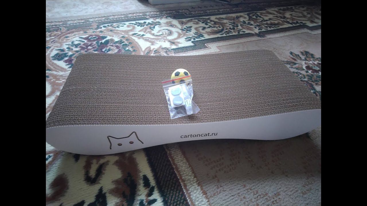 АРХИВ / Когтеточка для кота. Видео в стиле АНБОКСИНГ/UNBOXING/UNPACKING