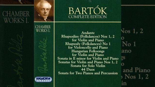 Rhapsody No. 2 for Violin and Piano: I. Lassú. Moderato смотреть онлайн