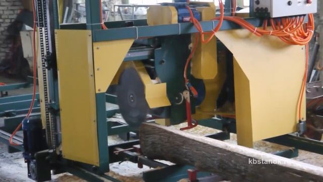 "Север 550", угловая однодисковая пилорама. Модификация с электроприводами. смотреть онлайн