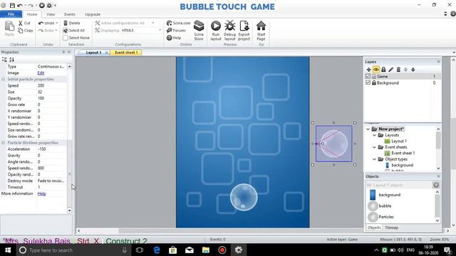 Bubble Touch Game (Construct 2) смотреть онлайн
