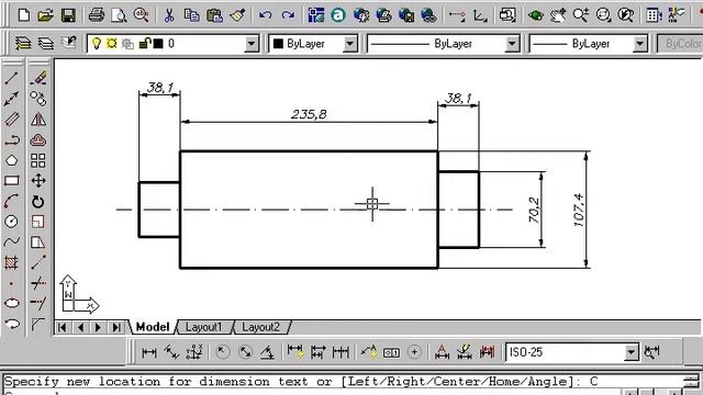 Autocad 19 - Comando Dimension Text Edit смотреть онлайн
