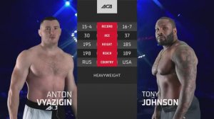 Антон Вязигин vs. Тони Джонсон | Anton Vyazigin vs. Tony Johnson | ACA 158