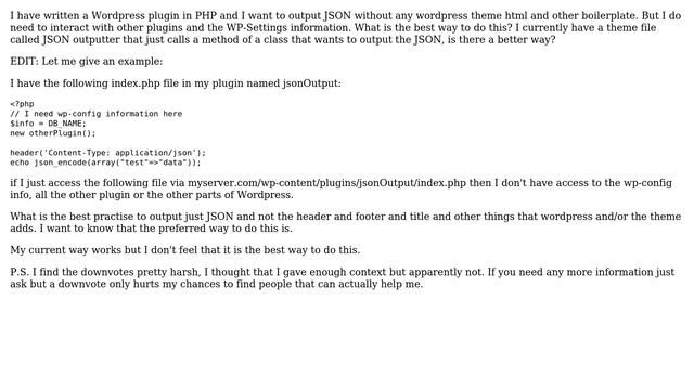 Wordpress: Output pure JSON wordpress смотреть онлайн
