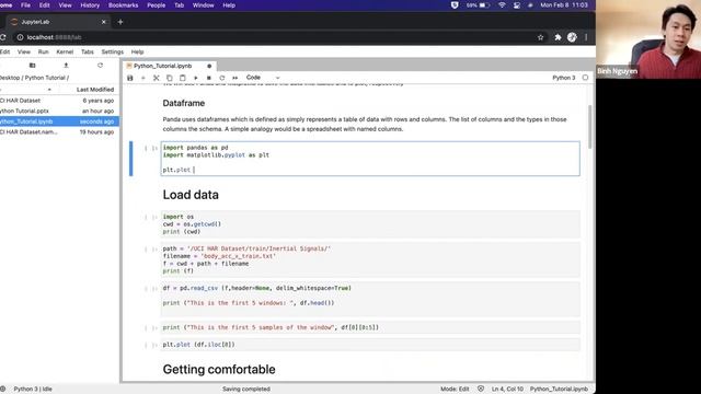 Python Lesson - Intro to HAR, Python libraries and walkthrough (feature vector, random forest) смотреть онлайн