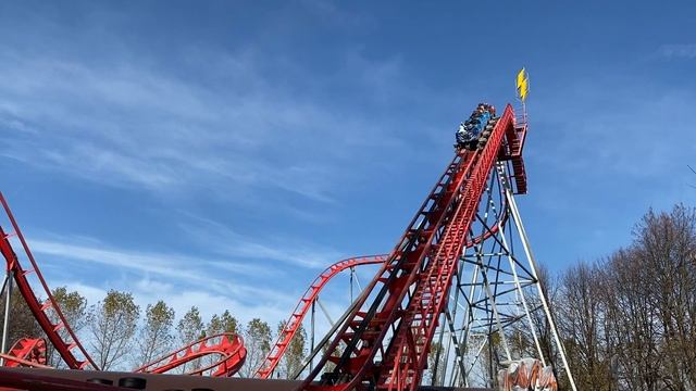 Парк «Сказка» Москва, американская горка «молния» смотреть онлайн