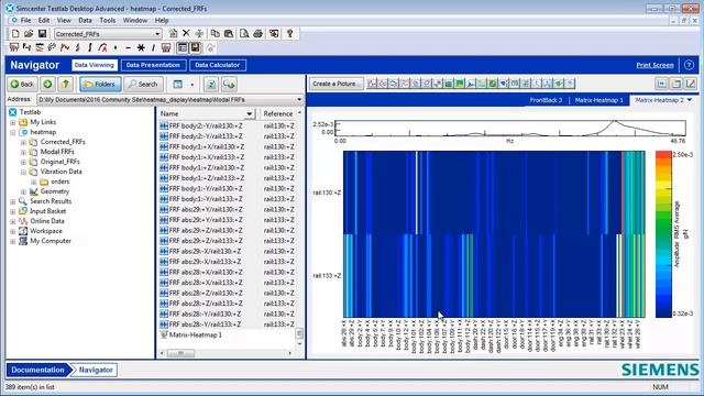Simcenter Testlab Matrix-Heatmap Display смотреть онлайн