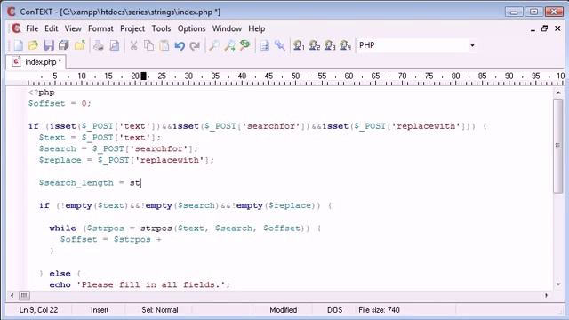 Beginner PHP Tutorial 56 Creating a Find and Replace Application Part 3 смотреть онлайн