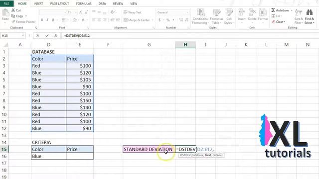 Excel Standard Deviation If смотреть онлайн