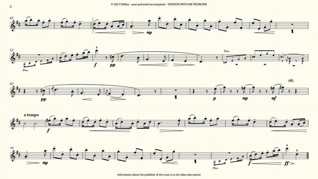 Claude Debussy: Le Petit Negre for Flute - Piano accompaniment 442Hz смотреть онлайн