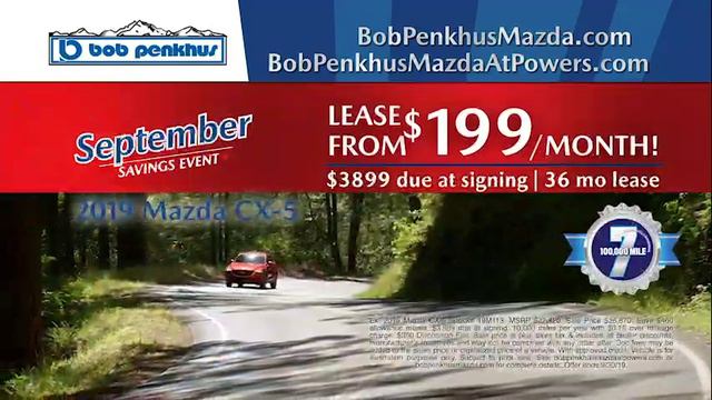 Bob Penkhus Mazda - September Savings Event - September 2019 смотреть онлайн
