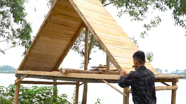 My House. With My Hand. Building Handmade Wooden Houses by the Lake (Part 1) смотреть онлайн