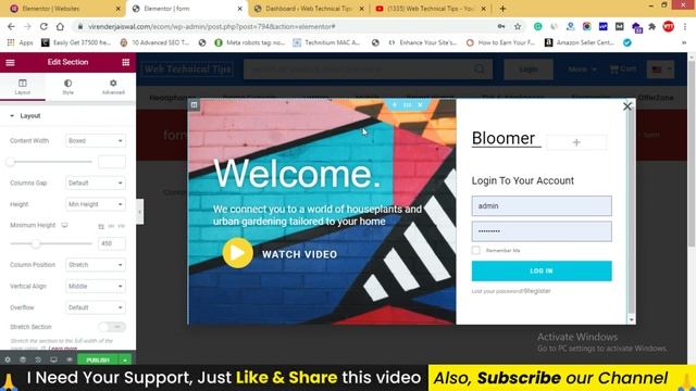 Elementor Popup Tutorial | Increase WordPress Website Conversion & Sales 2021 (Pro Tips) смотреть онлайн