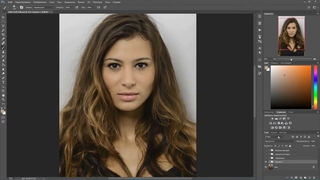 Частотное разложение на 3 полосы через размытие по поверхности, портретура своими руками