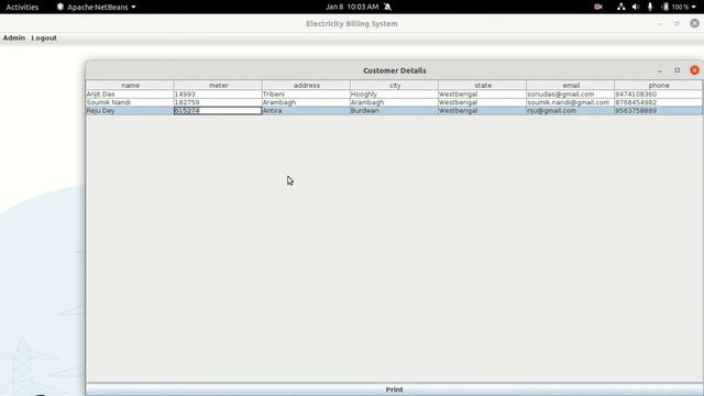 Electricity Billing System Using Java Swing смотреть онлайн