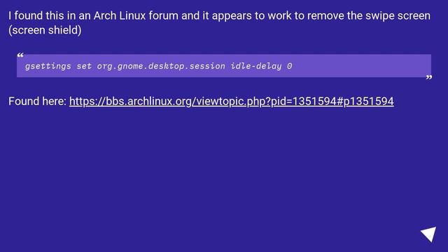 My PC is not a phone - how do I remove the swipey pre-log in screen from Gnome 3? смотреть онлайн