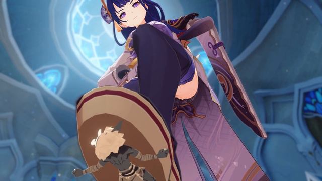 [MMD] Raiden grinds a tiny Hilichurl (Genshin Impact) [Motion DL] смотреть онлайн