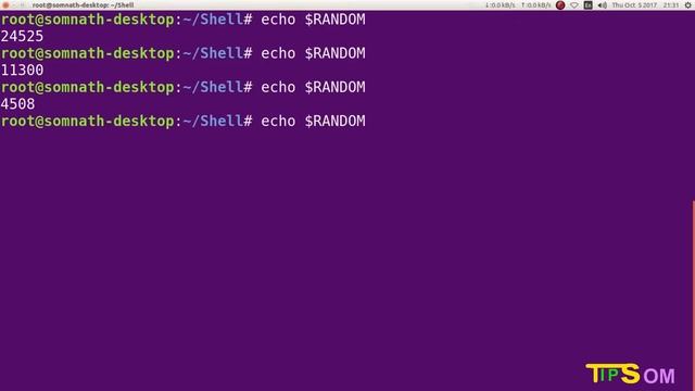 Shell Scripting Tutorial -33: Generate Random Numbers in Given Boundary | Som Tips смотреть онлайн