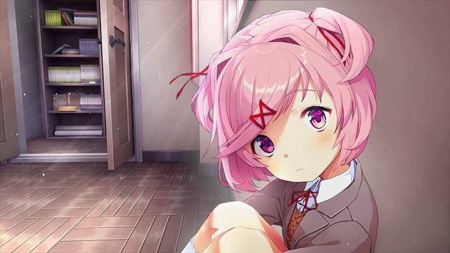 (Doki Doki Literature Club+ Live Wallpaper) Natsuki And U Talk About Books