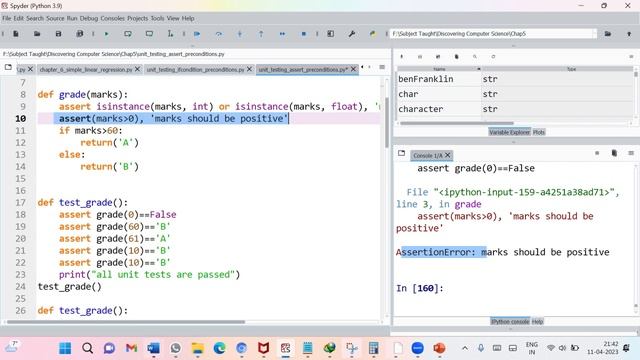 Unit Testing: Part-4 (Unit Testing functions having Pre-Conditions enforced through Assert) смотреть онлайн