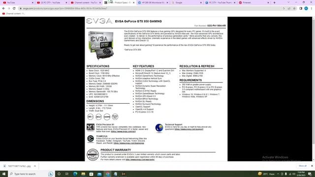 EVGA GeForce GTX 950 Graphic Card | 2GB Ka GPU | @pccity8625 смотреть онлайн