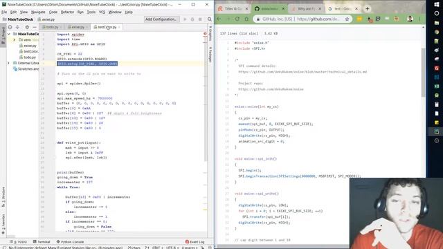 Nixie Tube Clock 004 - Converting Exixe C lib to Python V2- Raspberry PI - Python смотреть онлайн