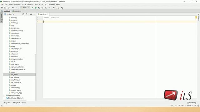 6.5 The dir finction | Python Tutorial | ITS смотреть онлайн