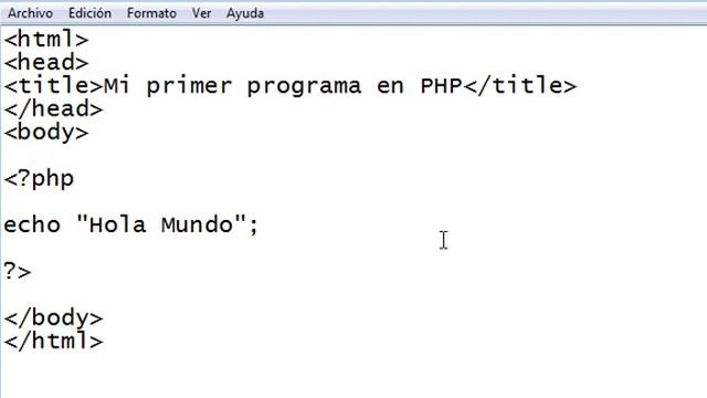 Creación de mi primer programa con PHP смотреть онлайн