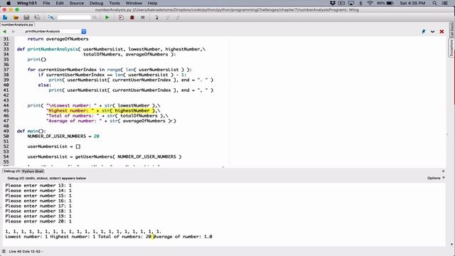 7.4. (Part 3) Number Analysis Program - Python смотреть онлайн
