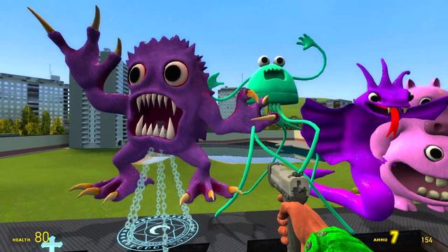 ALL GARTEN OF BANBAN 4 3 CHARACTERS vs CRUCIFIX in Garry's mod смотреть онлайн