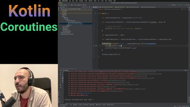 Kotlin Coroutines - Coroutine Context смотреть онлайн