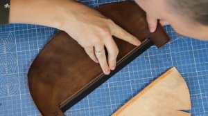 Кожаная поясная сумка бананка своими руками + выкройка PDF / Учимся шить с нуля