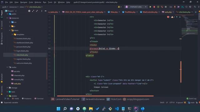 Laravel 9 Insert or Update Multiple Records from Array in FORM Table PPDB App Part 6 смотреть онлайн