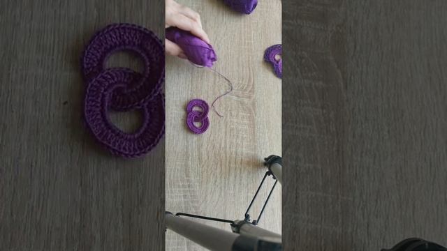 Мотив крючком. Цепь крючком.#crochet #ирландскоекружево смотреть онлайн