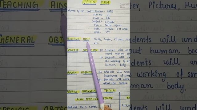 Lesson Plan - English - Sense Organs || for jbt/d.el.ed || Class4 || An Aspirant ! смотреть онлайн