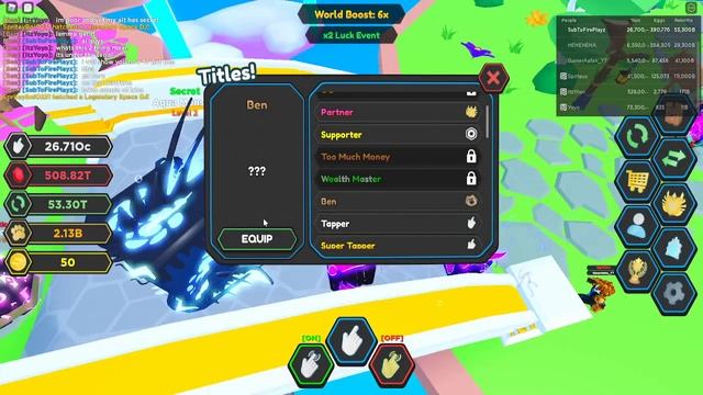 ?✨ How TO GET THE BEN TITLE In Tapping Legends X I Roblox смотреть онлайн