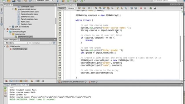 Java JSON Example смотреть онлайн