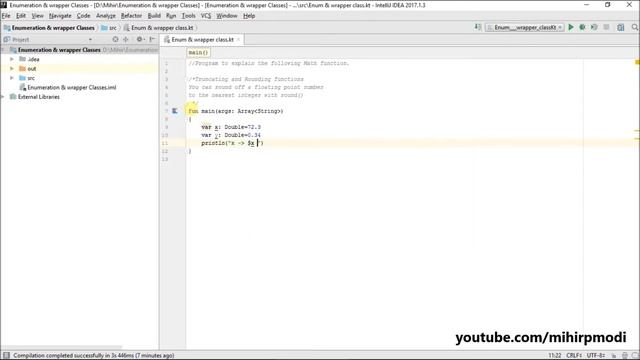 #227 Kotlin Tutorial | Math.round() method смотреть онлайн