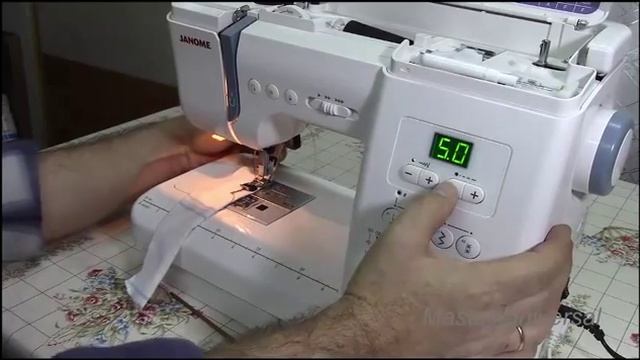 Видео инструкция Janome QC2325.Часть5.Правильное нахождение и выполнение строчек.Видео №12. смотреть онлайн