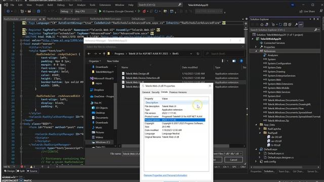 How to update the reference to Telerik Web UI assembly смотреть онлайн