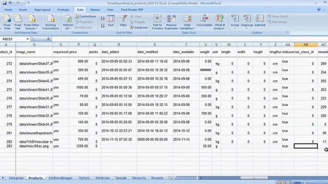 Export Import to XLS Module Opencart смотреть онлайн