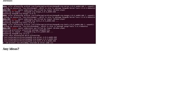 Ubuntu: Failing to install MongoDB on ubuntu 18.04 смотреть онлайн