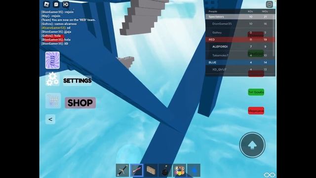 Играю в башни в роблокс! Уничтожаю башню противника! смотреть онлайн