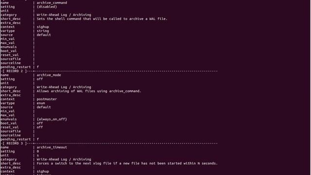 Curso de PostgreSQL Backup/Restore 07 - Preparação Backup PITR смотреть онлайн