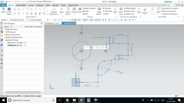 HOW TO MAKE A SOLID MODEL FROM THE SKETCH IN NX CAD PART 1 (WITH DETAIL INSTRUCTIONS) смотреть онлайн