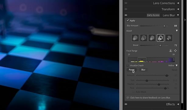Lightroom Classic 2024 - Update V13 - Lens Blur - Point Color