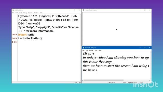 How to create a turtle screen in python by @Coding_and_more_with_nirmit #python #pythonturtle смотреть онлайн