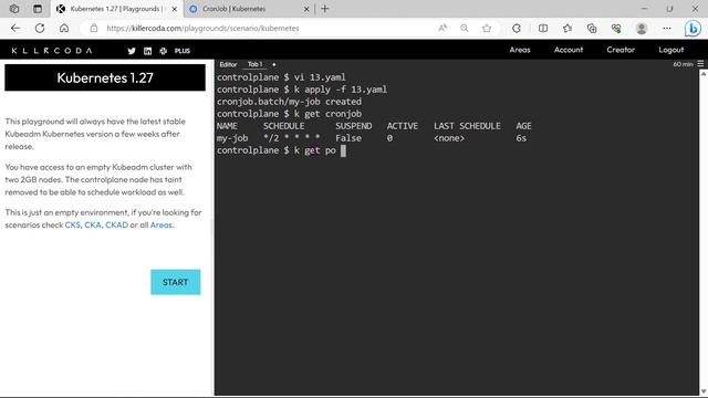 Certified Kubernetes Administrator (CKA) Exam Practice Questions - 2023 - Part 11- Cronjob смотреть онлайн