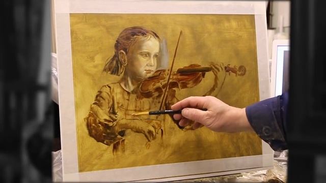 Как написать портрет. Этюд «Юная скрипачка» смотреть онлайн